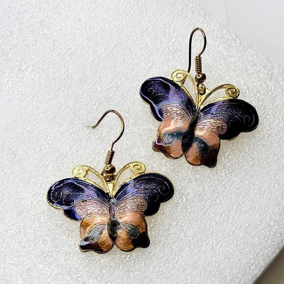 Colorful Butterfly Earrings - Picture 2 of 5